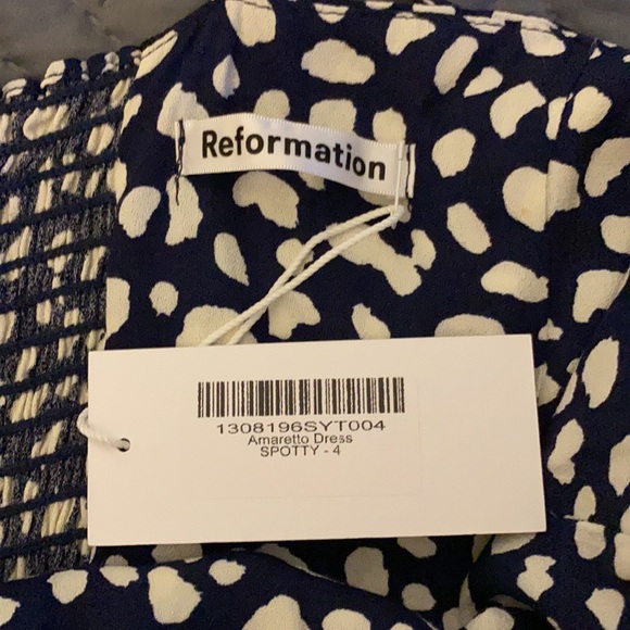 Reformation- Amaretto Dress in Spotty - Picture 4 of 6